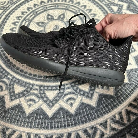 Sold Nike Jordan Eclipse Black 724010-002 Lace-Up Basketball Athletic Shoes - Picture 7 of 10
